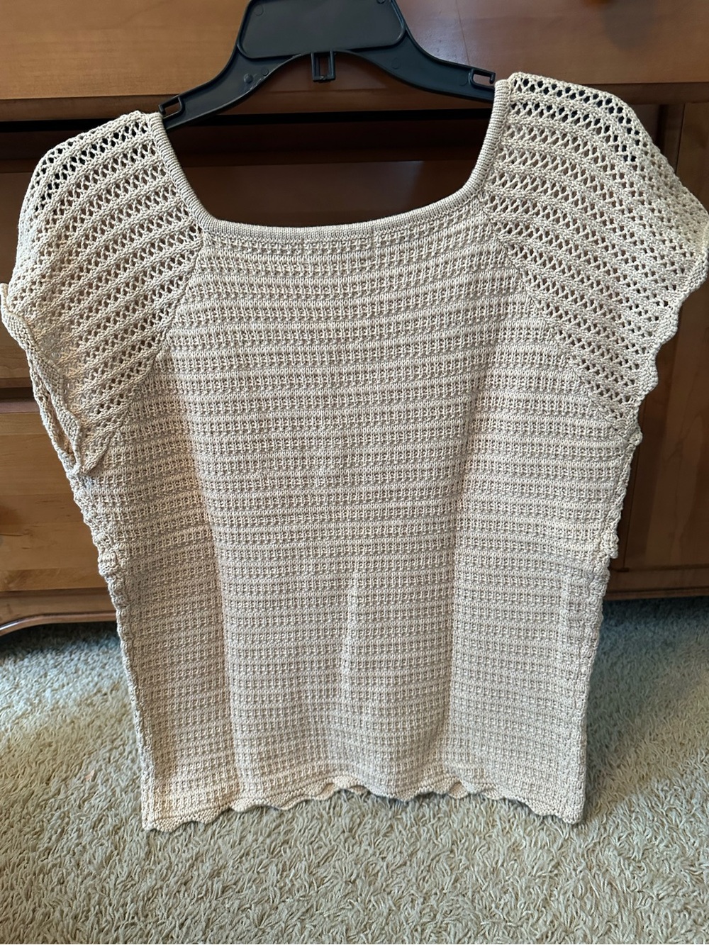 NWOT OLI & HALI CROCHET CREAM TOP - Picture 2 of 6